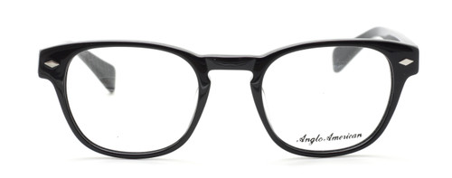 Bold Black Square Style Vintage Glasses By Anglo American At www.theoldglassesshop.co.uk