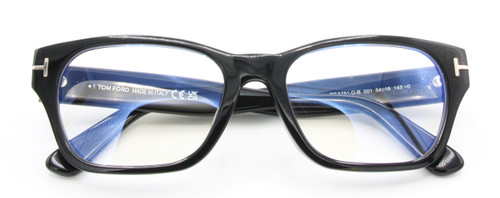 Designer glasses by Tom Ford in a rectangular shape at www.theoldglassesshop.co.uk