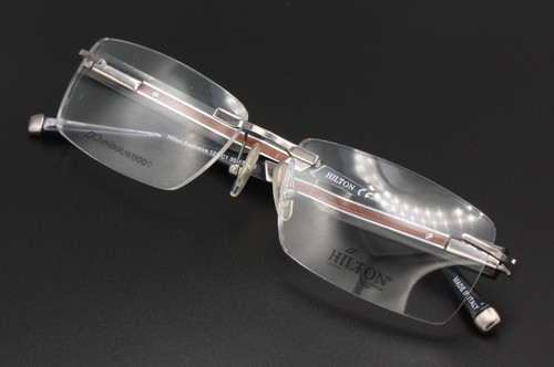 Hilton Exclusive 125 rimless rectangular eyewear at The Old Glasses Shop Ltd