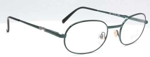 Winchester LINX oval shaped prescription glasses in a metallic green finish.