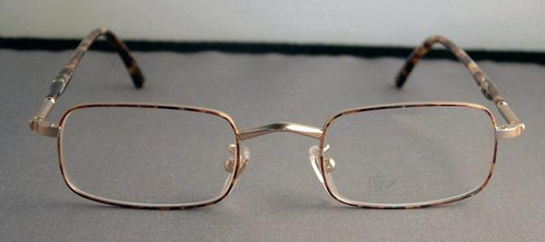 Winchester vintage gold metal rectangle designer spectacles
