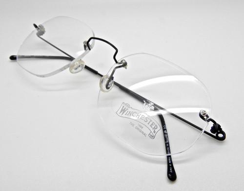 Winchester rimless prescription glasses from The Old Glasses Shop Ltd