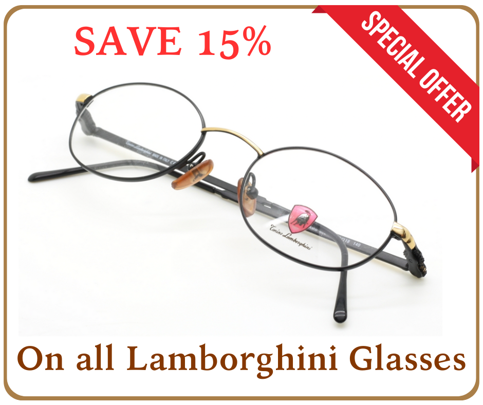 Save 15% on these wonderful Lamborghini glasses - a great deal on designer eyewear!
