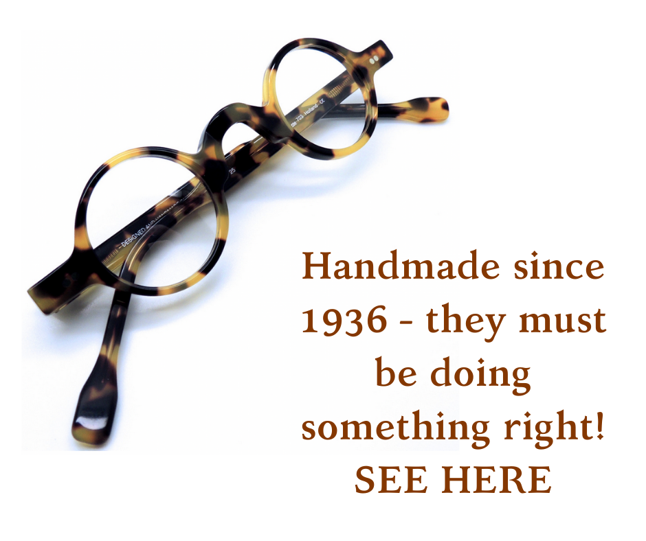 Acetate and metal eyewear handmade in Holland since 1936, truly wonderful spectacles.