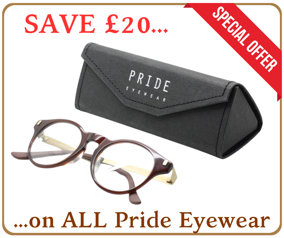 SAVE £20 on all glasses in the Pride range!