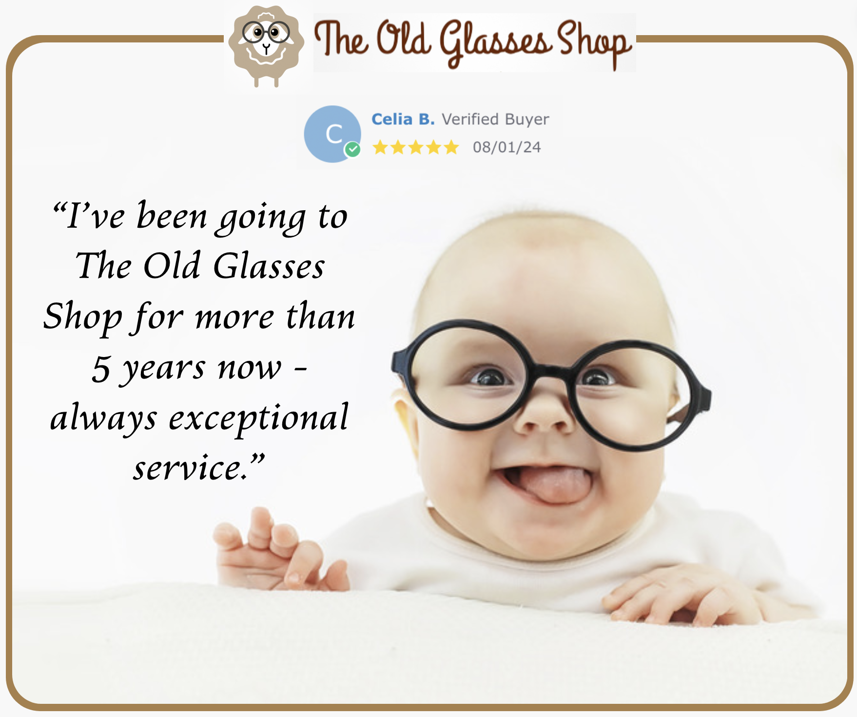 We get MANY repeat customers, buy your glasses now and see why!