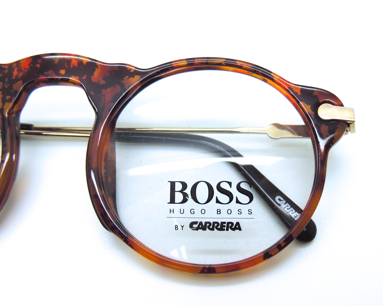 HUGO BOSS by CARRERA 折り畳み vintage サングラス Hugo BOSS by Carrera 5108 Round Vintage Glasses In