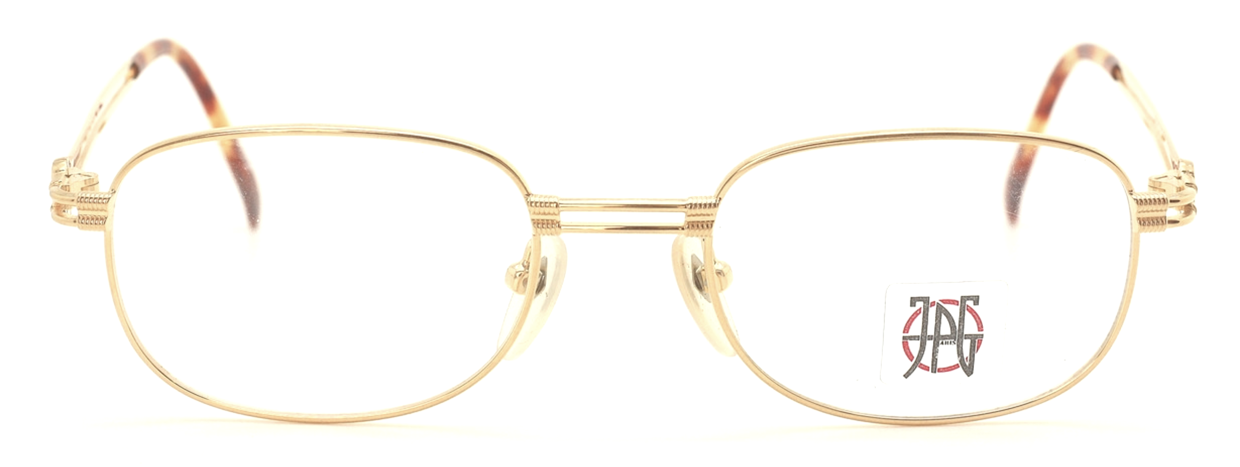 Jean Paul Gaultier 57-5108 Gold Rectangular Frames 22Kt Gold