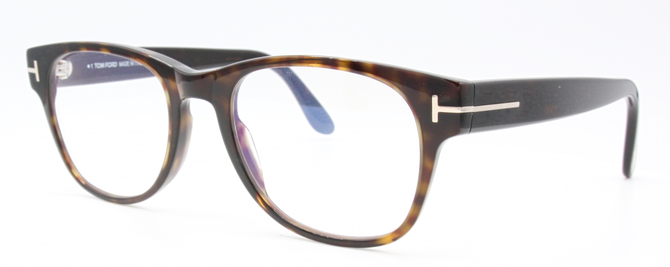 Tortoiseshell Effect Glasses By Tom Ford 5898 Acetate Eyewear 52mm