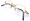 Yamamoto 7105 Matt Gold Half Rim Frame At The Old Glasses Shop