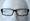 Black acrylic retro glasses