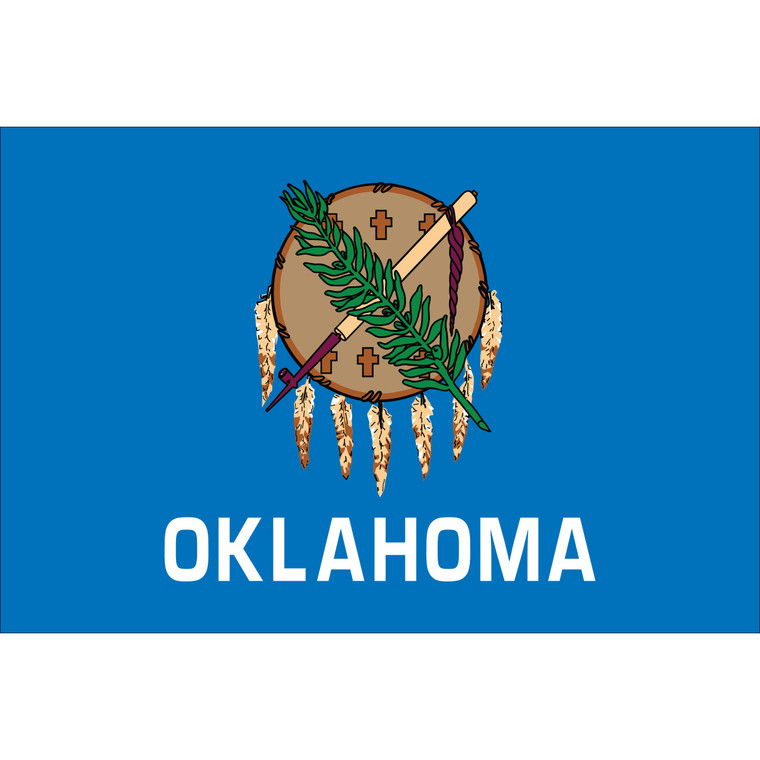 Oklahoma State Nylon Flag