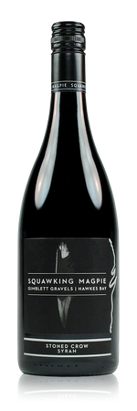 2016 Squawking Magpie Stoned Crow Syrah Hawke's Bay New Zealand