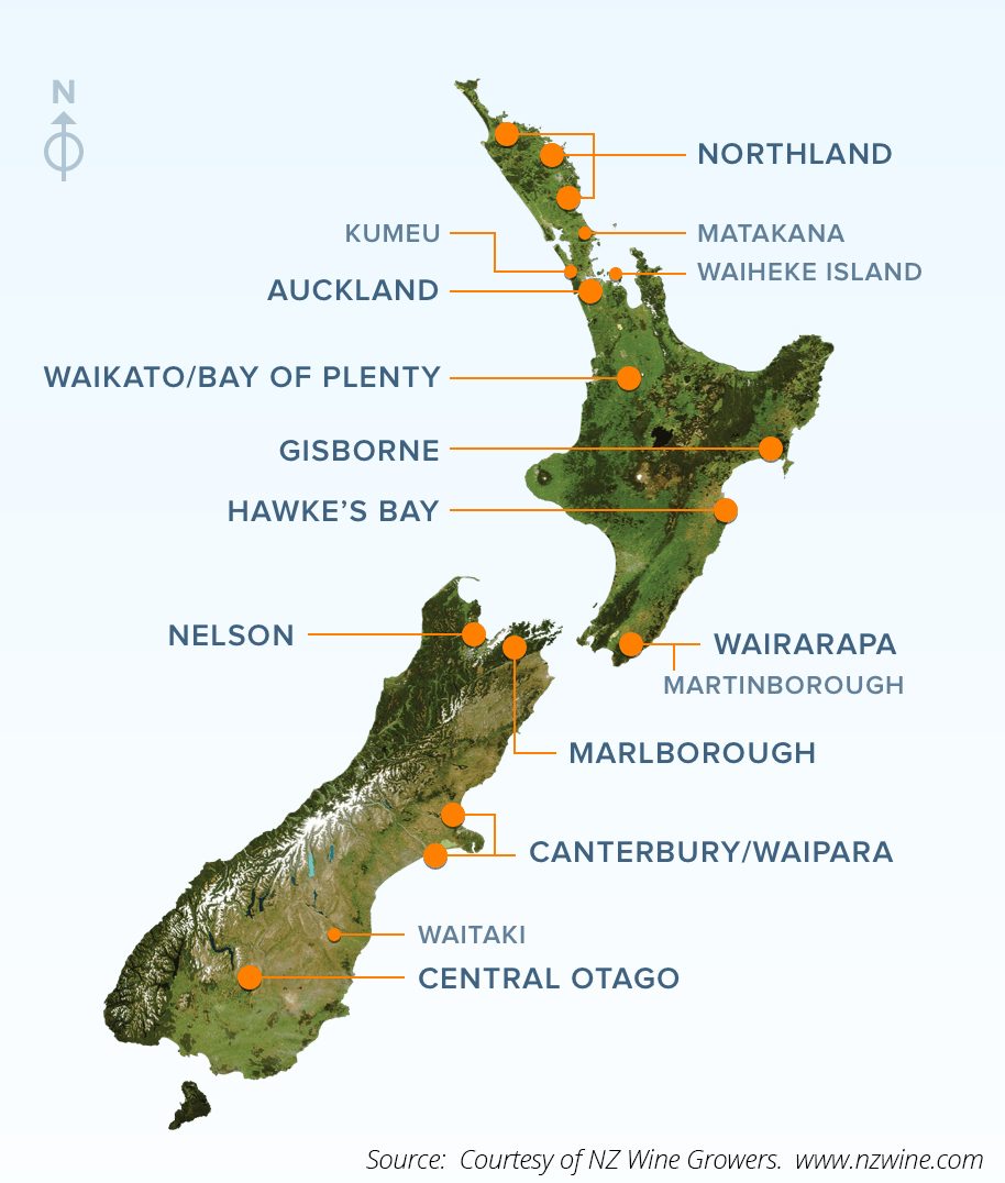 New Zealand Wine Regions