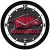 Arkansas Razorbacks - Carbon Fiber Textured Team Wall Clock