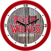 Arkansas State Red Wolves - Weathered Wood Team Wall Clock