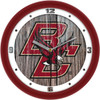 Boston College Eagles - Weathered Wood Team Wall Clock