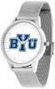 Brigham Young Univ. Cougars - Mesh Statement Watch - Silver Band