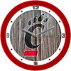 Cincinnati Bearcats - Weathered Wood Team Wall Clock