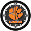 Clemson Tigers - Carbon Fiber Textured Team Wall Clock