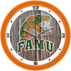 Florida A&M Rattlers - Weathered Wood Team Wall Clock