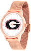 Georgia Bulldogs - Mesh Statement Watch - Rose Band