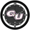 Gonzaga Bulldogs - Carbon Fiber Textured Team Wall Clock