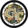 Georgia Tech Yellow Jackets - Camo Team Wall Clock