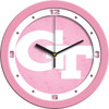 Georgia Tech Yellow Jackets - Pink Team Wall Clock