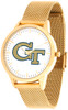 Georgia Tech Yellow Jackets - Mesh Statement Watch - Gold Band