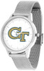 Georgia Tech Yellow Jackets - Mesh Statement Watch - Silver Band