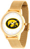 Iowa Hawkeyes - Mesh Statement Watch - Gold Band