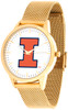 Illinois Fighting Illini - Mesh Statement Watch - Gold Band