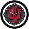 Indiana Hoosiers - Carbon Fiber Textured Team Wall Clock