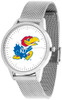 Kansas Jayhawk - Mesh Statement Watch - Silver Band