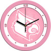 Louisville Cardinals - Pink Team Wall Clock