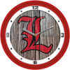 Louisville Cardinals - Weathered Wood Team Wall Clock