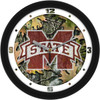 Mississippi State Bulldogs - Camo Team Wall Clock