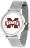 Mississippi State Bulldogs - Mesh Statement Watch - Silver Band