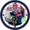 Mississippi Rebels - Ole Miss - Football Helmet Team Wall Clock