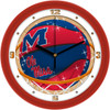 Mississippi Rebels - Ole Miss - Slam Dunk Team Wall Clock