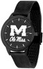 Mississippi Rebels - Ole Miss - Mesh Statement Watch - Black Band - Black Dial