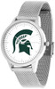 Michigan State Spartans - Mesh Statement Watch - Silver Band