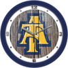 North Carolina A&T Aggies - Weathered Wood Team Wall Clock