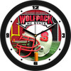 NC State Wolfpack - Football Helmet Team Wall Clock