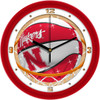 Nebraska Cornhuskers - Slam Dunk Team Wall Clock