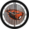 Oregon State Beavers - Weathered Wood Team Wall Clock