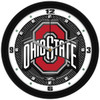 Ohio State Buckeyes - Carbon Fiber Textured Team Wall Clock