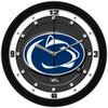 Penn State Nittany Lions - Carbon Fiber Textured Team Wall Clock