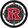 Rutgers Scarlet Knights - Carbon Fiber Textured Team Wall Clock